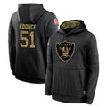 LV.Raiders #51 Malcolm Koonce Player Black Salute to Service Hoodies Limited Game Odoa Stitched Jerseys