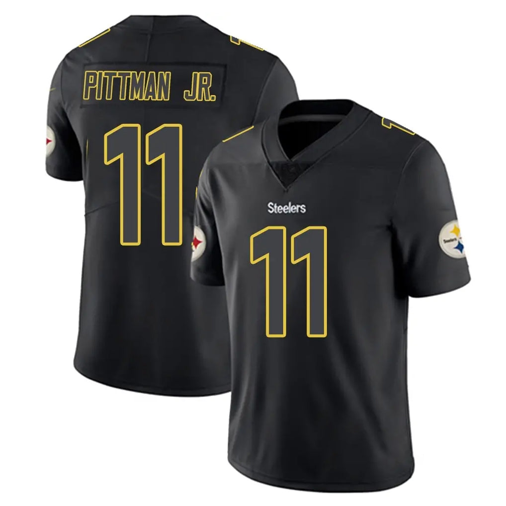 P.Steelers #11 Michael Pittman Jr. Player Black Impact Limited Home Game Odoa Stitched Jerseys