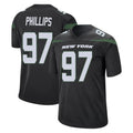 NY.Jets #97 Harrison Phillips Player Stealth Black Home Game Odoa Stitched Jerseys