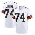 C.Browns #74 Elgton Jenkins Player White Home Game Odoa Stitched Jerseys