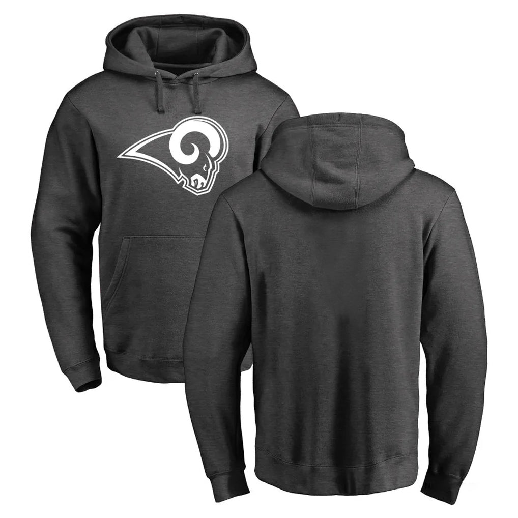 LA.Rams #0 Byron Young Player Gray Pullover Hoodie Limited Game Odoa Stitched Jerseys