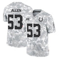 IN.Colts #53 CJ Allen Player Arctic Camo Salute To Service Limited Game Odoa Stitched Jerseys