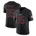 SF.49ers #85 George Kittle Player Black Impact Limited Home Game Odoa Stitched Jerseys