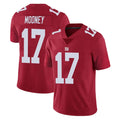 NY.Giants #17 Darnell Mooney Player Red Limited Vapor Untouchable Home Game Odoa Stitched Jerseys
