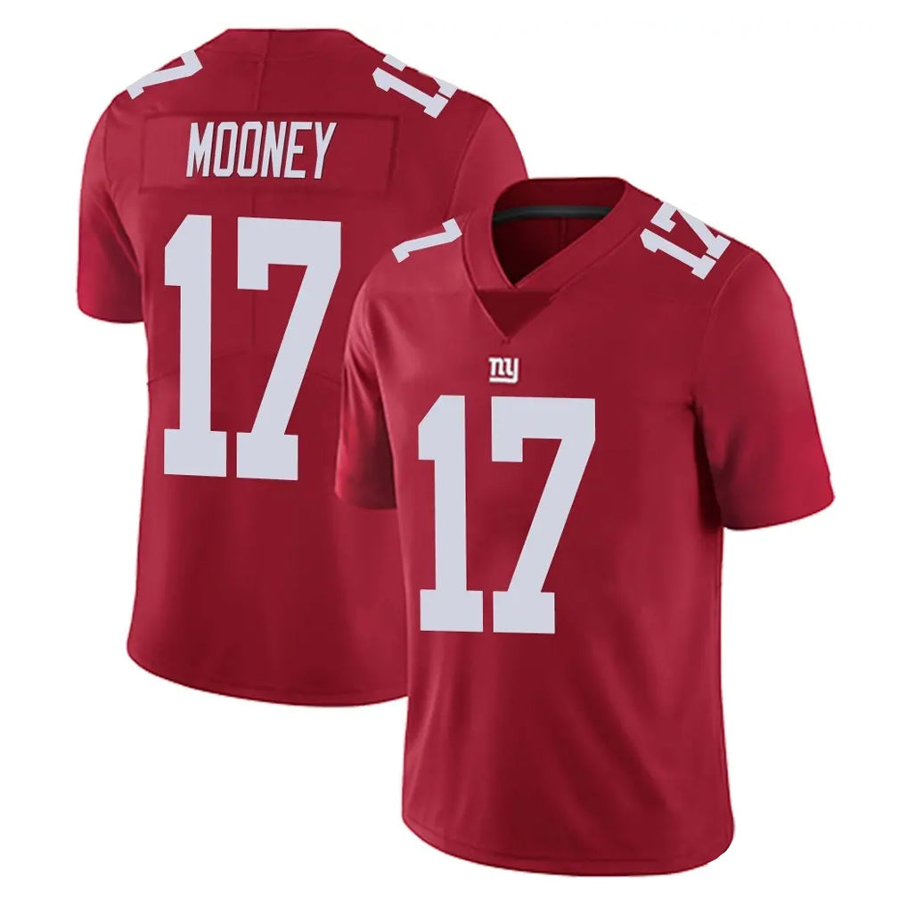 NY.Giants #17 Darnell Mooney Player Red Limited Vapor Untouchable Home Game Odoa Stitched Jerseys