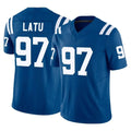 IN.Colts #97 Laiatu Latu Player Royal Limited Vapor F.U.S.E. Home Game Odoa Stitched Jerseys