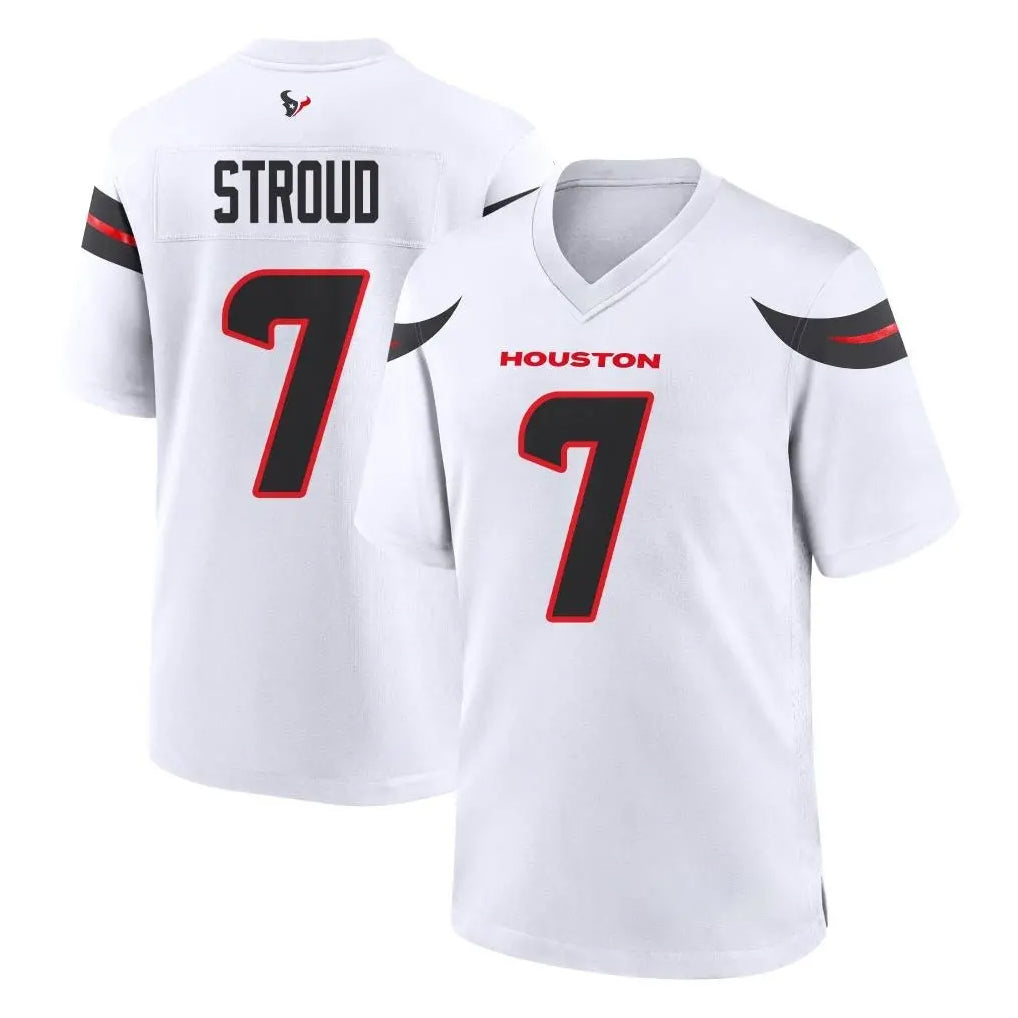 H.Texans #7 CJ Stroud Player White Home Game Odoa Stitched Jerseys