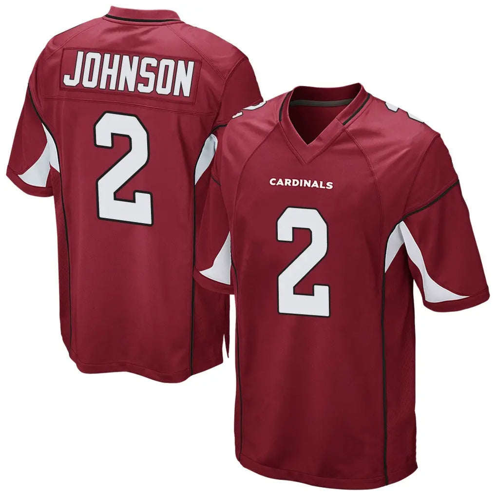 A.Cardinals #2 Will Johnson Player Cardinal Home Game Qdoa Stitched Jerseys