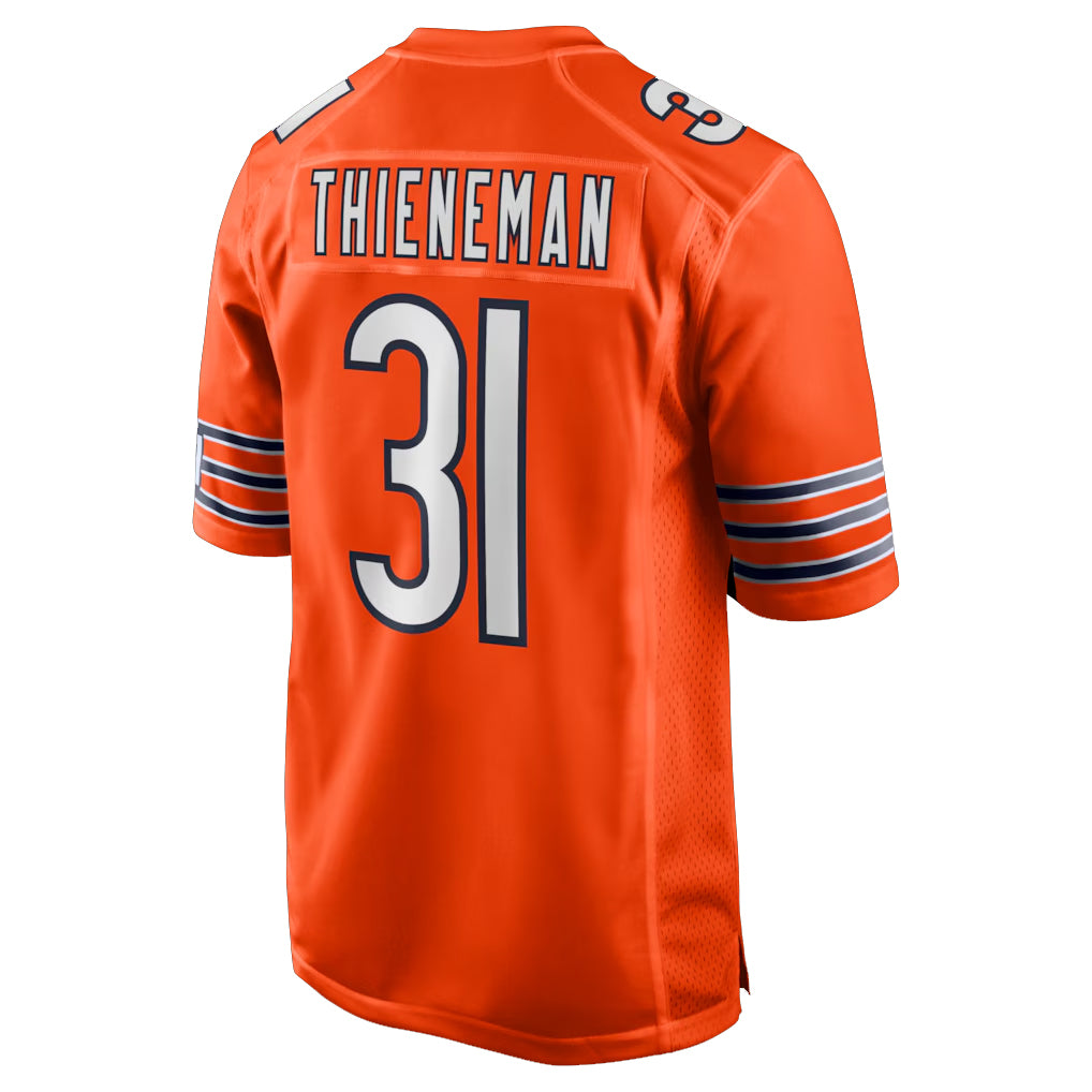 C.Bears #31 Dillon Thieneman Player Orange Home Game Odoa Stitched Jerseys