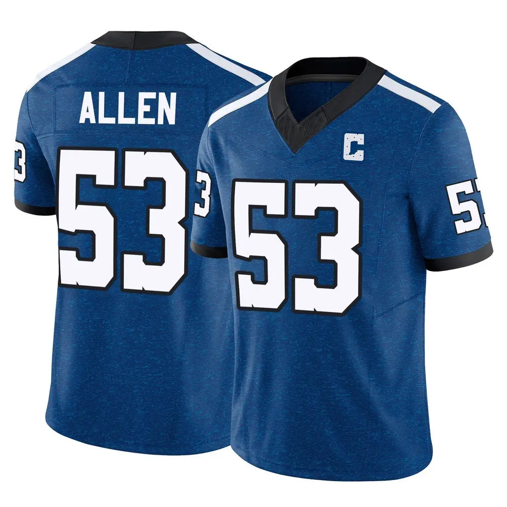 IN.Colts #53 CJ Allen Player Royal Limited Indiana Nights Alternate Vapor F.U.S.E. Home Game Odoa Stitched Jerseys