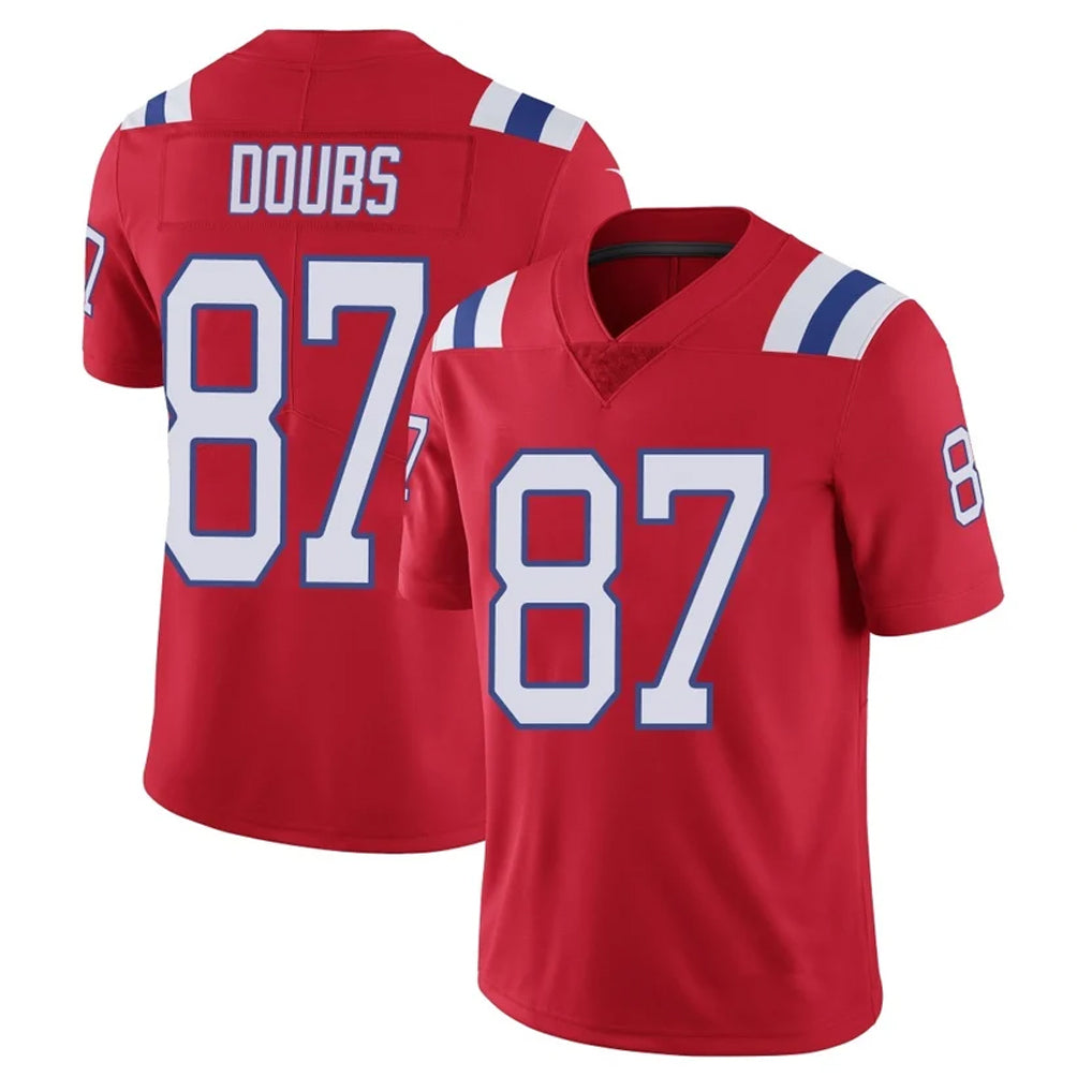 NE.Patriots #87 Romeo Doubs Player Red Vapor Untouchable Home Game Odoa Stitched Jerseys