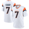 D.Broncos #7 John Elway Player White Home Game Odoa Stitched Jerseys