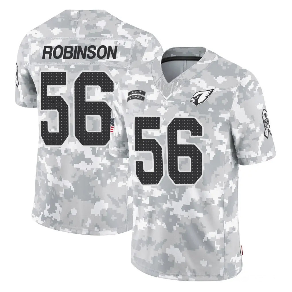 A.Cardinals #56 Darius Robinson Player Arctic Camo Limited Salute To Service Home Game Odoa Stitched Jerseys