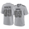 LV.Raiders #89 Brock Bowers Player Gray Atmosphere Fashion Limited Game Odoa Stitched Jerseys