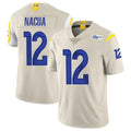 LA.Rams #12 Puka Nacua Player Bone Limited Vapor Home Game Odoa Stitched Jerseys
