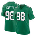 P.Eagles #98 Jalen Carter Player Green Kelly Alternate Home Game Odoa Stitched Jerseys