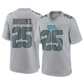 C.Panthers #25 Jonathon Brooks Player Gray Atmosphere Fashion Game Odoa Stitched Jerseys
