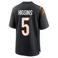 C.Bengals #5 Tee Higgins Player Black Home Game Odoa Stitched Jerseys