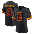 W.Commanders #2 Amik Robertson Player Black Limited Home Game Odoa Stitched Jerseys