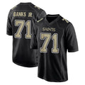 NO.Saints #71 Kelvin Banks Jr. Player Black Carbon Fashion Home Game Odoa Stitched Jerseys