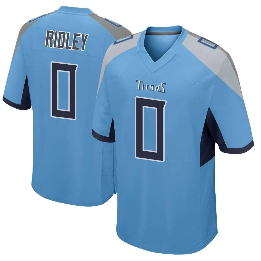T.Titans #0 Calvin Ridley Player Light Blue Home Game Odoa Stitched Jerseys