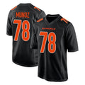 C.Bengals #78 Anthony Munoz Player Black Fashion Game Odoa Stitched Jerseys