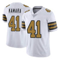 NO.Saints #41 Alvin Kamara Player White Limited Color Rush Home Game Odoa Stitched Jerseys