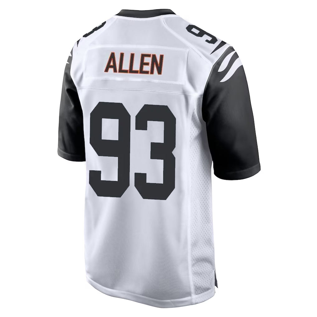 C.Bengals #93 Jonathan Allen Player White Alternate Home Game Odoa Stitched Jerseys
