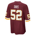 Odoa W.Commanders #52 Jamin Davis Burgundy Game Jersey