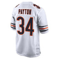 C.Bears #34 Walter Payton Player White Home Game Odoa Stitched Jerseys