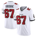 TB.Buccaneers #67 Luke Goedeke Player White Limited Vapor Untouchable Home Game Odoa Stitched Jerseys