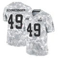 C.Browns #49 Carson Schwesinger Player Arctic Camo Salute to Service Limited Home Game Odoa Stitched Jerseys