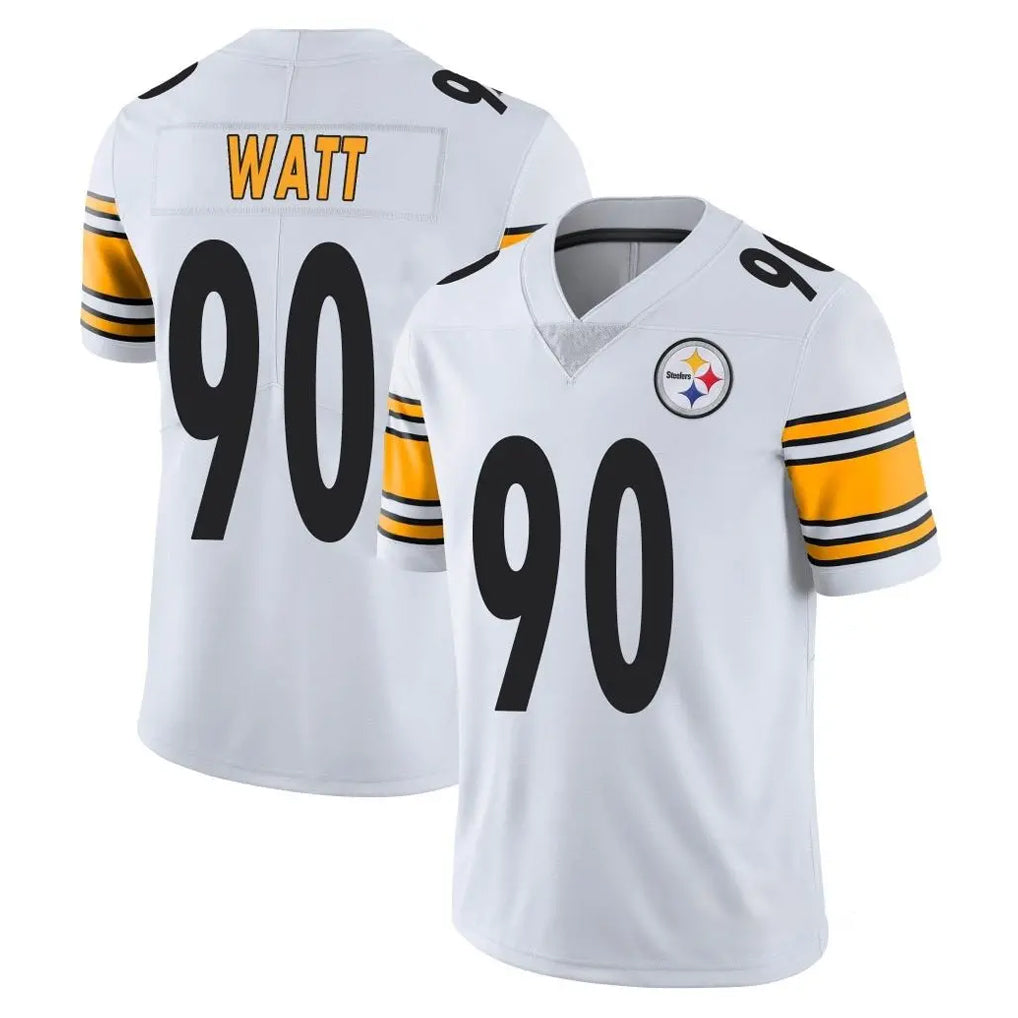 P.Steelers #90 T.J. Watt Player White Limited Vapor Untouchable Home Game Odoa Stitched Jerseys
