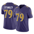 B.Ravens #79 Ronnie Stanley Player Purple Vapor F.U.S.E. Limited Odoa Stitched Jerseys