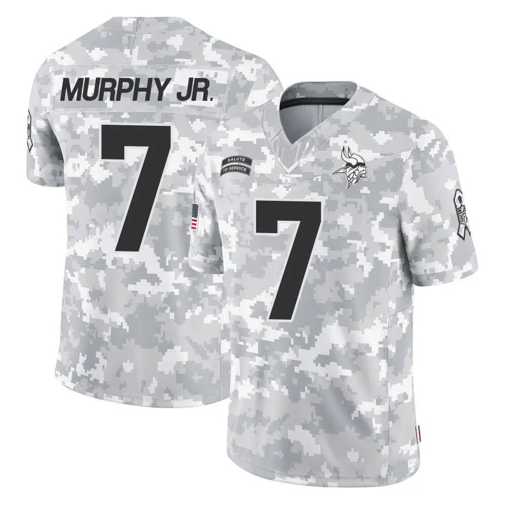 M.Vikings #7 Byron Murphy Jr. Player Arctic Camo Salute To Service Limited Game Odoa Stitched Jerseys