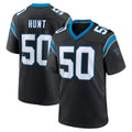 C.Panthers #50 Robert Hunt Player Black Limited Home Game Odoa Stitched Jerseys