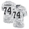 NY.Jets #74 Olu Fashanu Player Arctic Camo Salute to Service Limited Game Odoa Stitched Jerseys