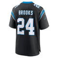 Odoa C.Panthers #24 Jonathon Brooks Black Game Jersey