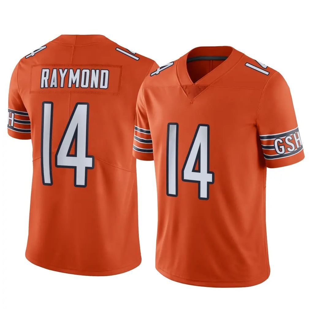 C.Bears #14 Kalif Raymond Player Orange Alternate Vapor Limited Home Game Odoa Stitched Jerseys