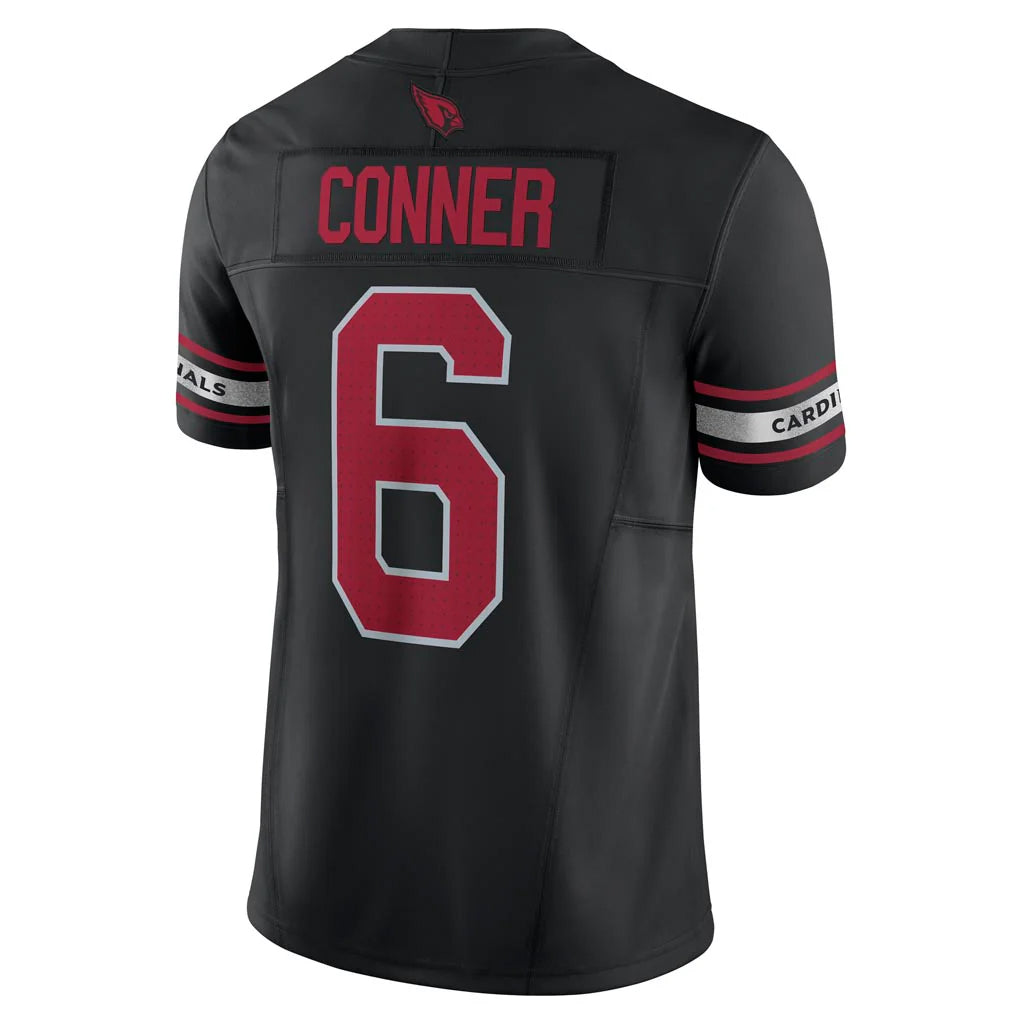 A.Cardinals #6 James Conner Player Black Vapor F.U.S.E. Limited Odoa Stitched Jerseys