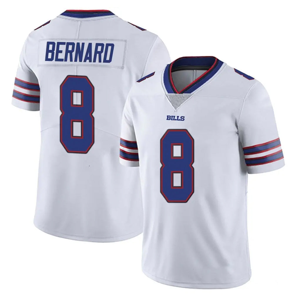 B.Bills #8 Terrel Bernard Player White Vapor Untouchable Limited Odoa Stitched Jerseys