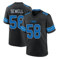 D.Lions #58 Penei Sewell Player Black Alternate Home Game Odoa Stitched Jerseys