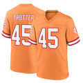 TB.Buccaneers #45 Josiah Trotte Player Orange Throwback Home Game Odoa Stitched Jerseys