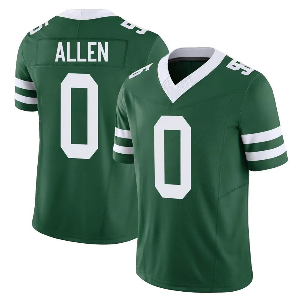NY.Jets #0 Braelon Allen Player Green Legacy Limited Vapor F.U.S.E. Home Game Odoa Stitched Jerseys