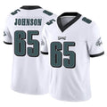 P.Eagles #65 Lane Johnson Player White Limited Vapor F.U.S.E. Home Game Odoa Stitched Jerseys