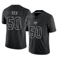 TB.Buccaneers #50 Vita Vea Player Black Reflective Limited Home Game Odoa Stitched Jerseys
