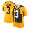 P.Steelers #3 Jaquan Brisker Player Gold Legend Limited 1933 Throwback Performance Home Game Odoa Stitched Jerseys