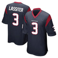 H.Texans #3 Kamari Lassiter Player Navy Home Game Odoa Stitched Jerseys