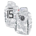 T.Titans #15 Keldric Faulk Player Camo Arctic Salute to Service Pullover Hoodies Home Game Odoa Stitched Jerseys