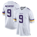 M.Vikings #9 J.J. McCarthy Player White Home Game Odoa Stitched Jerseys